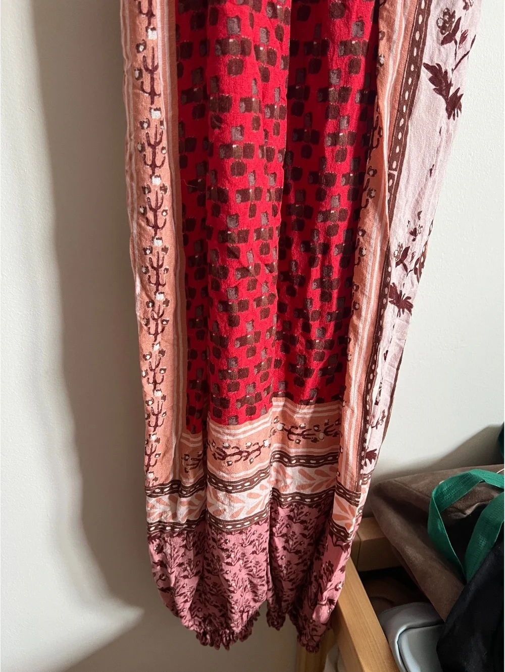 Intimately Free People Red Combo Rule The World Jumpsuit XS